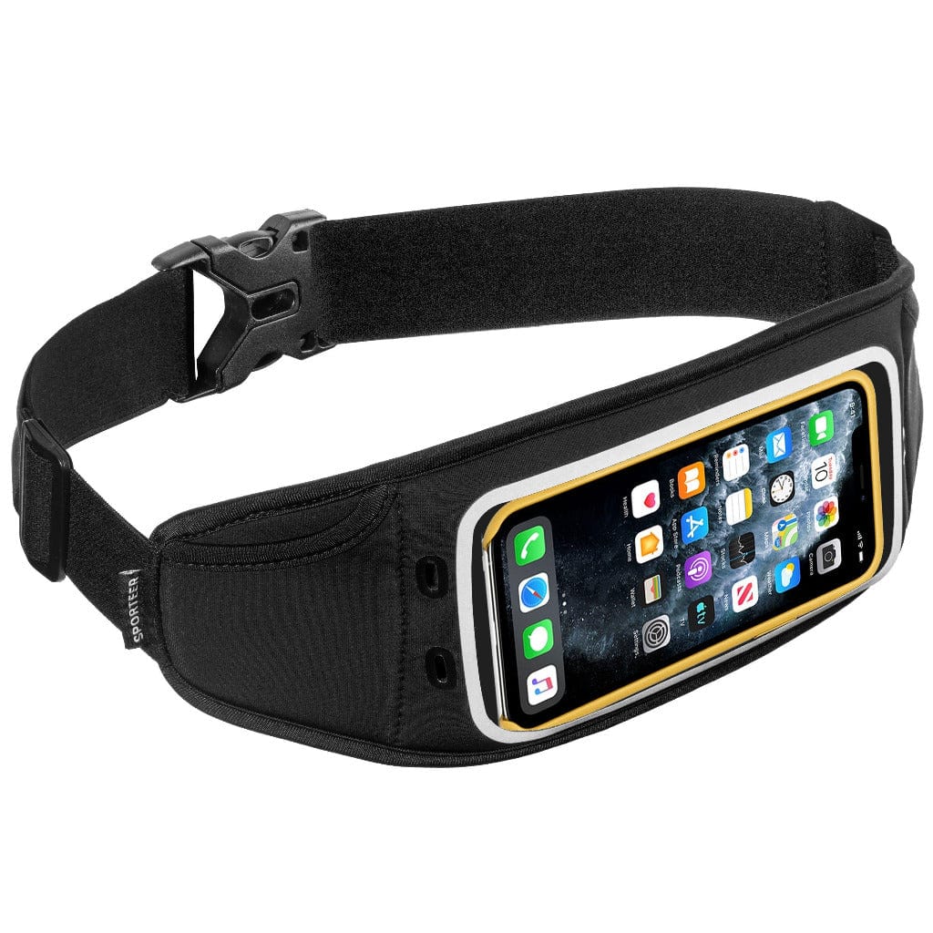 sporteer zephyr thin light weight running belt with touchscreen