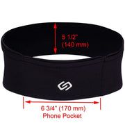 Sporteer  Workout Waist Band - High Capacity - Lycra