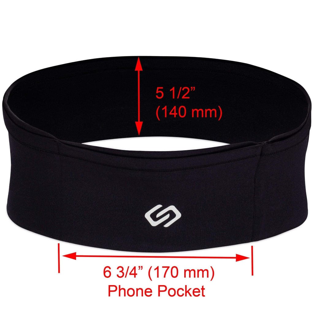 Sporteer  Workout Waist Band - High Capacity - Lycra