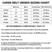 Sporteer Cargo Running Waist Band - Size Chart